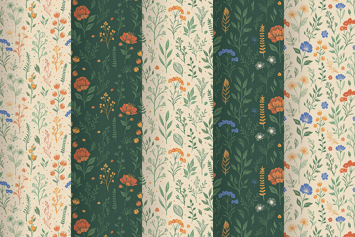 COZY SUMMER PATTERNS, a Pattern Graphic by HmarkaShop (Photo 2 of 3)
