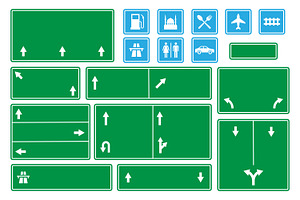 Highway Navigation Signs, a Duotone Icon by Saba Vector