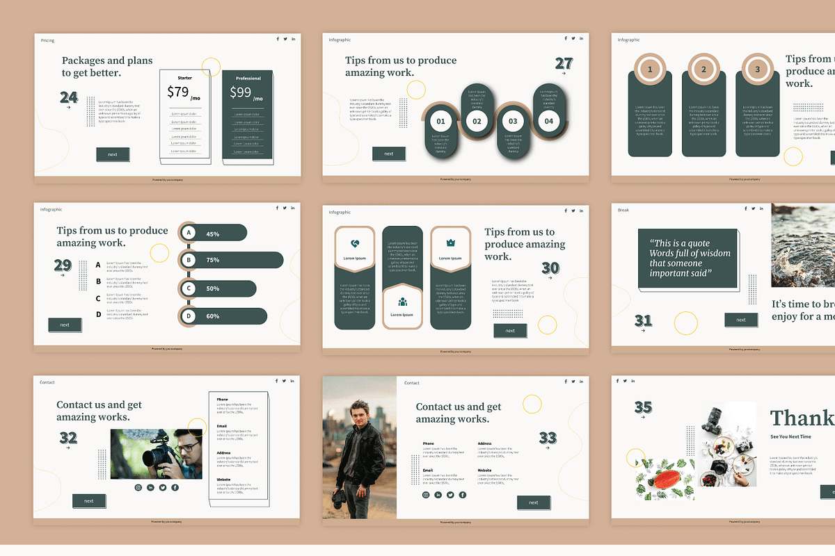 Portfolio Bundle Templates, a Presentation Template by deTheme (Photo 12 of 13)