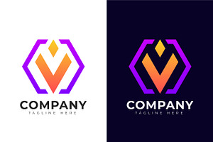 Letter v logo design template, a Branding & Logo Template by mdhelalakbar