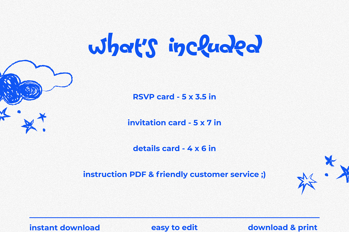 Hand-drawn Wedding Invitation Suite, an Invitation Template by INRASSION (Photo 9 of 10)