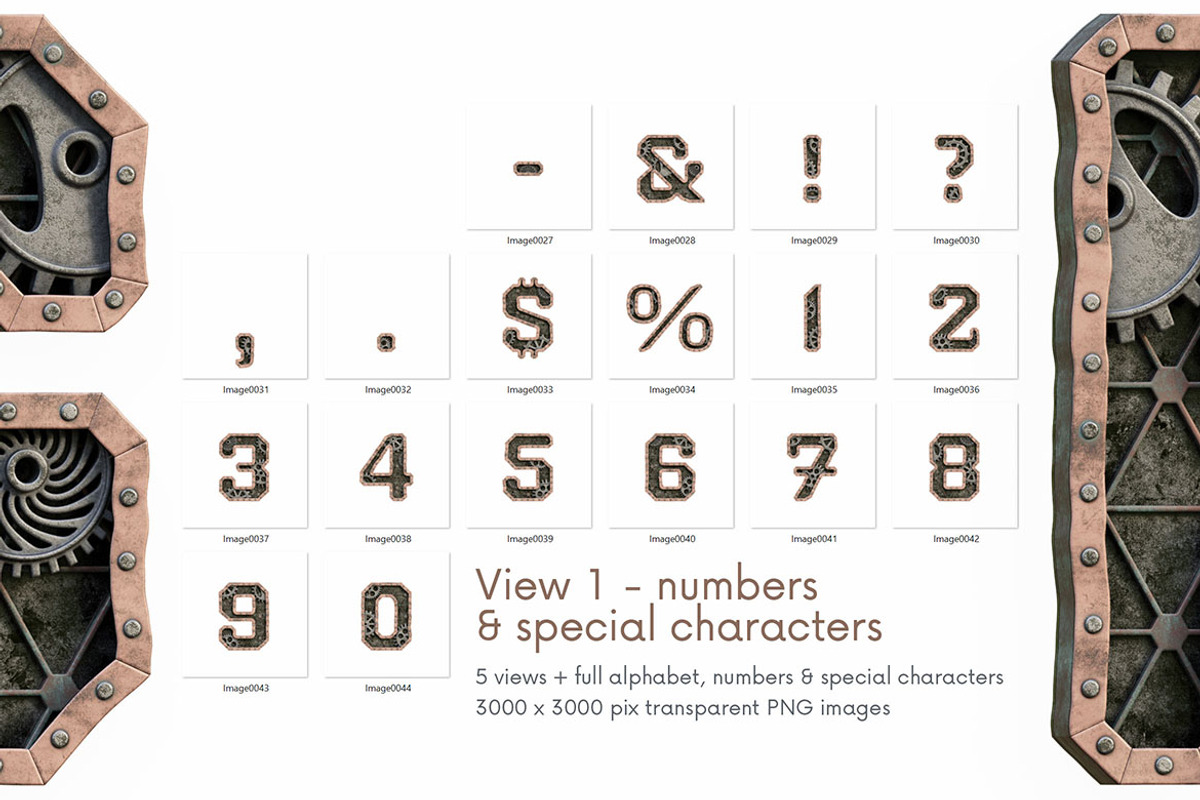 Steampunk Machine - 3D Lettering, a Graphic by MIIM (Photo 7 of 8)