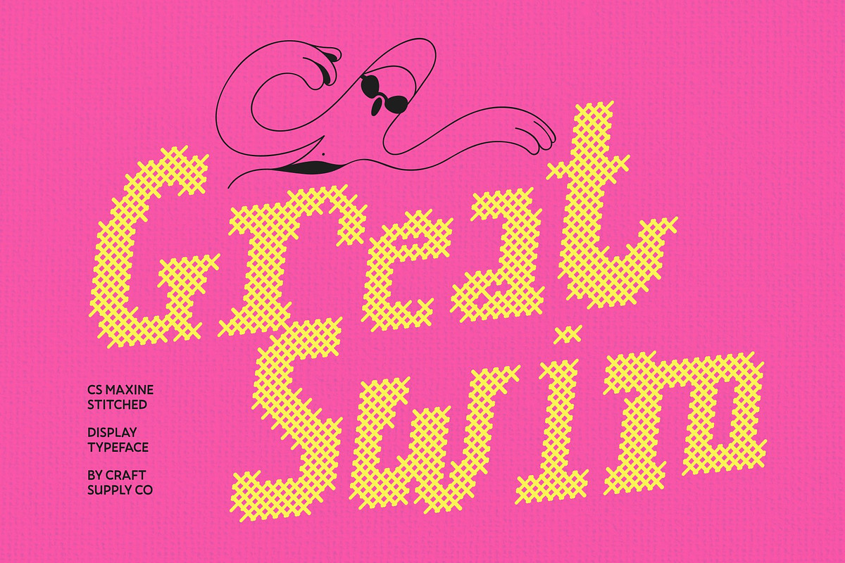 CS Maxine Stitched, a Slab Serif Font by Craft Supply Co. (Photo 4 of 8)