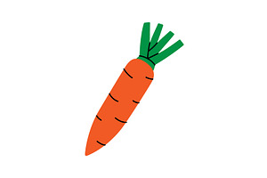 Carrot. Fresh organic vegetable, an Object Illustration by GraphiShop