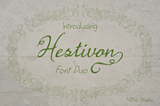 Hestivon – Font Duo, a Script Font by NDNL Studio (Thumbnail 1 of 12)