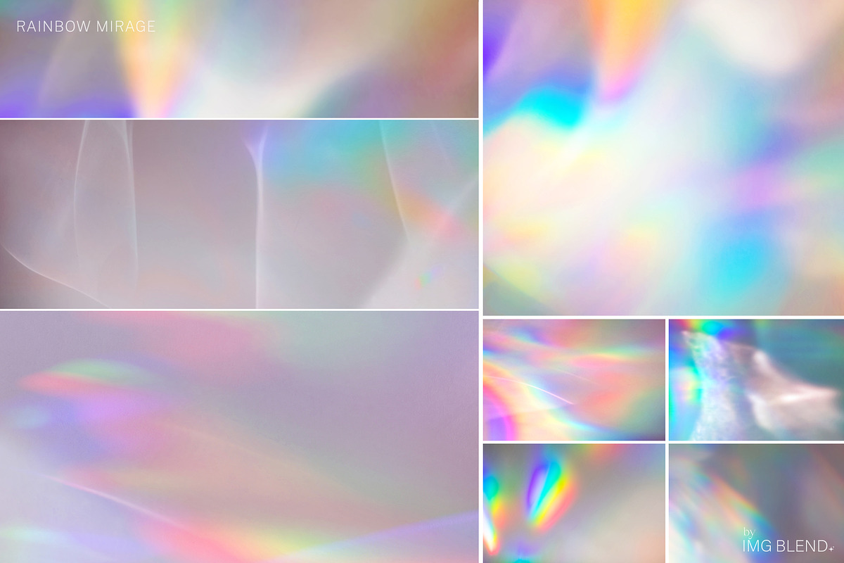 Rainbow Mirage Holo Backgrounds Set, a Background Photo by Imageblend (Photo 8 of 8)