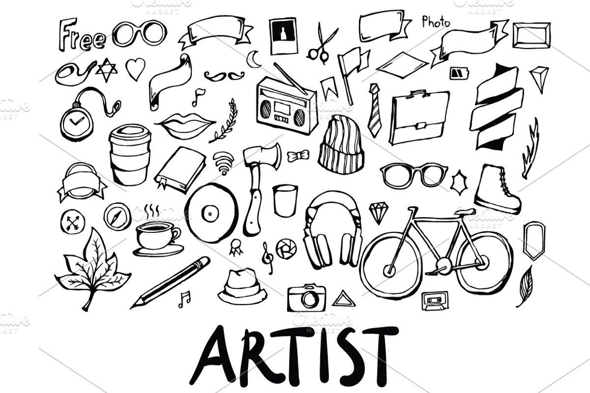 1128++ element doodle, a Graphic by TKDoodle (Photo 6 of 24)