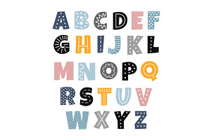 Scandinavian Style Alphabet For Kids