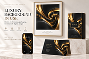 Black & Gold Abstract Backgrounds, a Background Graphic by MarisoArt (Thumbnail 5 of 5)