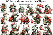 Whimsical summer turtle Clipart, an Illustration by Designworld (Thumbnail 1 of 5)