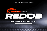 REDOB – Sport Racing Font, a Font by productype1 (Thumbnail 1 of 12)