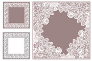 Wide lace ribbons and frames., a Pattern Graphic by Ajuga (Thumbnail 3 of 5)