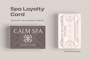 Brown Modern Spa Loyalty Card, a Business Card Template by Gumico Studio. (Thumbnail 1 of 3)