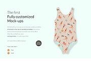 Baby/ Female Swimsuit 5xMock-ups, a Print Template by Mocca Mockups Store (Thumbnail 2 of 5)