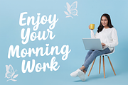 Kimily with Extra line art, a Handwritten Font by cocodesign (Thumbnail 5 of 8)