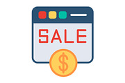 Sales Flat Icon, a Duotone Icon by Pexelpy (Thumbnail 1 of 2)