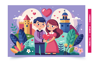 Fairytale Love Scene, an Illustration by Tanuart