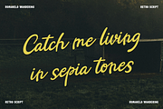 Romanelo Wandering | Retro Script, a Font by gracetype_studio (Thumbnail 7 of 12)