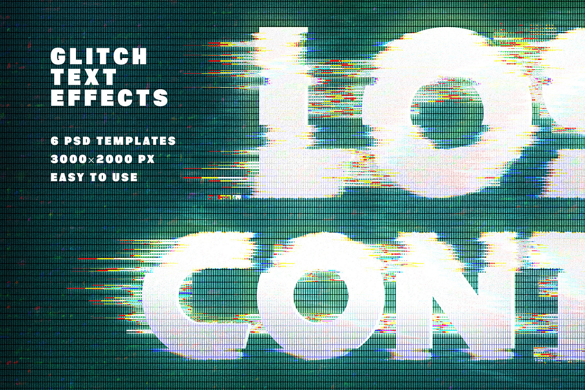 Digital Glitch Text Effect, a Layer Style Add-On by Andrew Skoch Design (Photo 2 of 9)