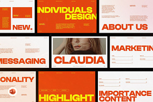 Claudia - Brand Identity PowerPoint, a Presentation Template by Creatorism