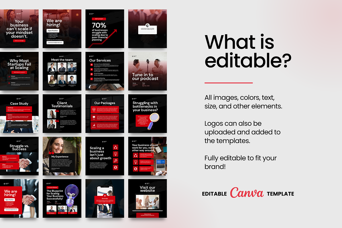 Canva Social Media Templates, a Social Media Template by Studio B | Canva Template (Photo 8 of 13)