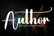Author | Script Font, a Script Font by Scratchones (Thumbnail 1 of 8)