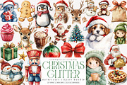 Glitter Cute Christmas Sublimation, an Illustration by SinaCreation (Thumbnail 1 of 7)