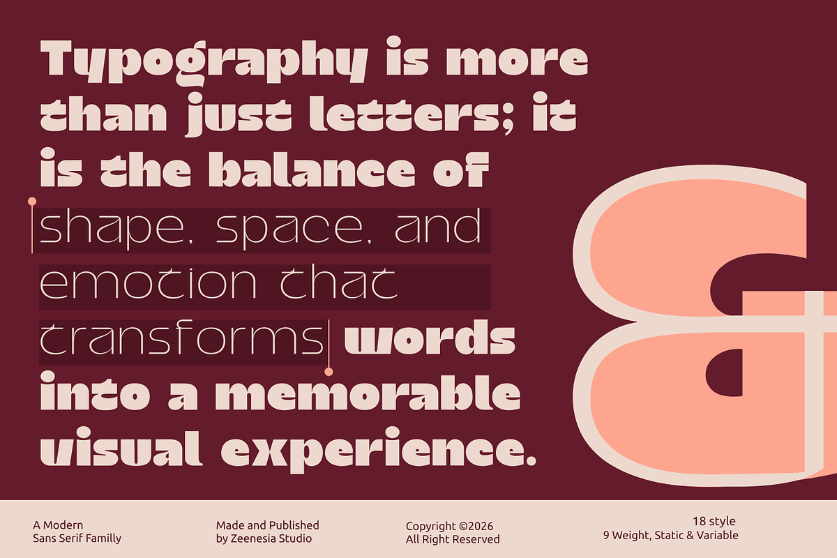Vankis Font Family, a Sans Serif Font by zeenesia (Photo 17 of 21)
