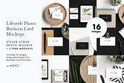 Business Card & iPad Photo Mockups, a Books & Magazine Mockup by Moyo Studio (Thumbnail 1 of 8)