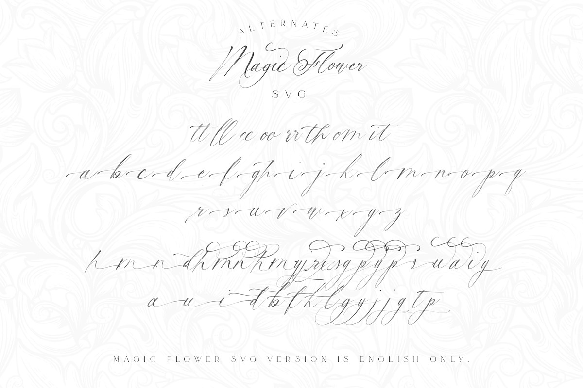 Magic Flower SVG Font preview 8
