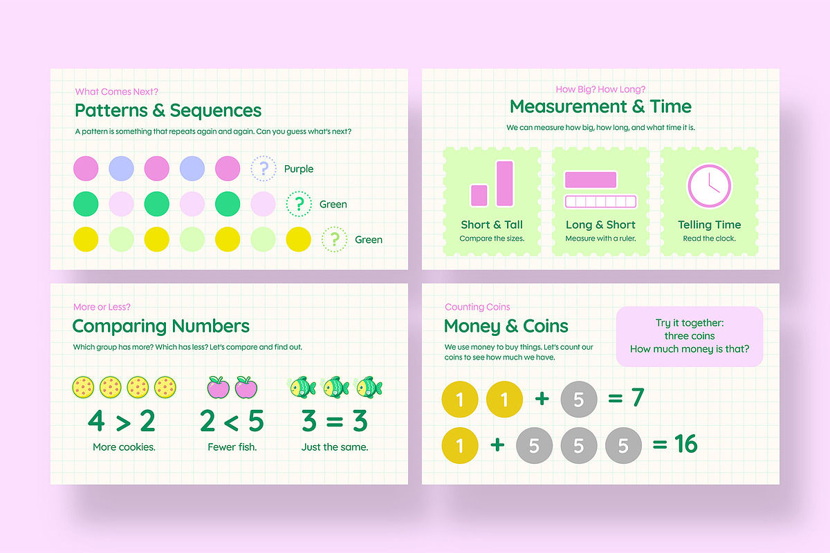 Kids Math Class Presentation, a Presentation Template by BrandPacks