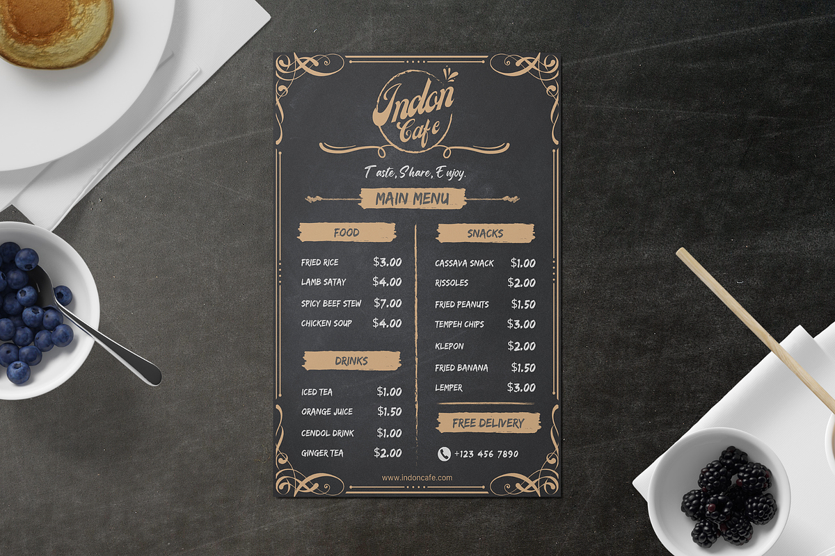 Elegant Portrait Menu Template, a Brochure Template by judayartworks (Photo 15 of 16)