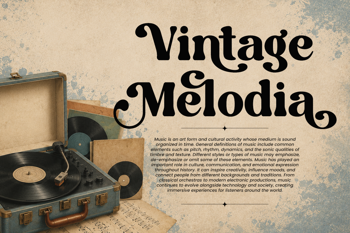 Retro Serif Font - Happy Sunday, a Serif Font by Font Liner (Photo 7 of 9)
