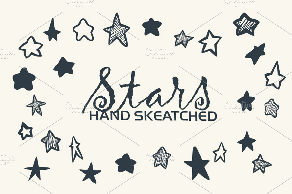 Star ClipArt - Vector & PNG, a Decorative Illustration by Creative Shop