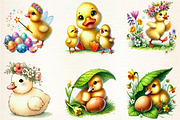 Easter Duck Clipart bundle,, an Illustration by DreamArtGraphic (Thumbnail 2 of 4)