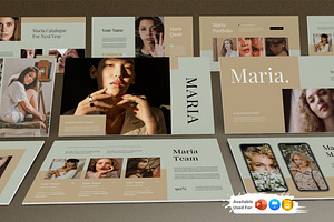 Maria Presentation Template, a Presentation Template by Analogous Temp