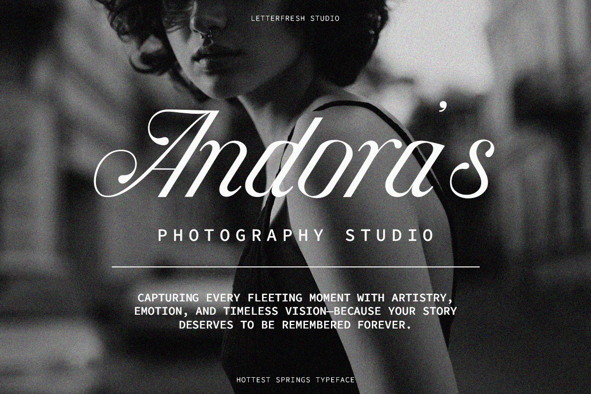 Hottest Springs Typeface, a Script Font by Letter Fresh (Photo 2 of 12)
