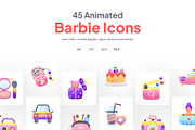 Animated Barbie Icon Set, a Duotone Icon by Prosymbols (Thumbnail 1 of 3)