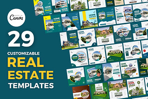 Real Estate Canva Flyer Bundle