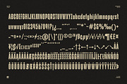 Gliftrik - Condensed San Serif, a Font by Eotype Studio (Thumbnail 7 of 9)
