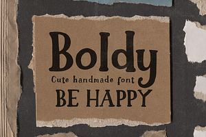 Boldy - Cute Handwritten Font