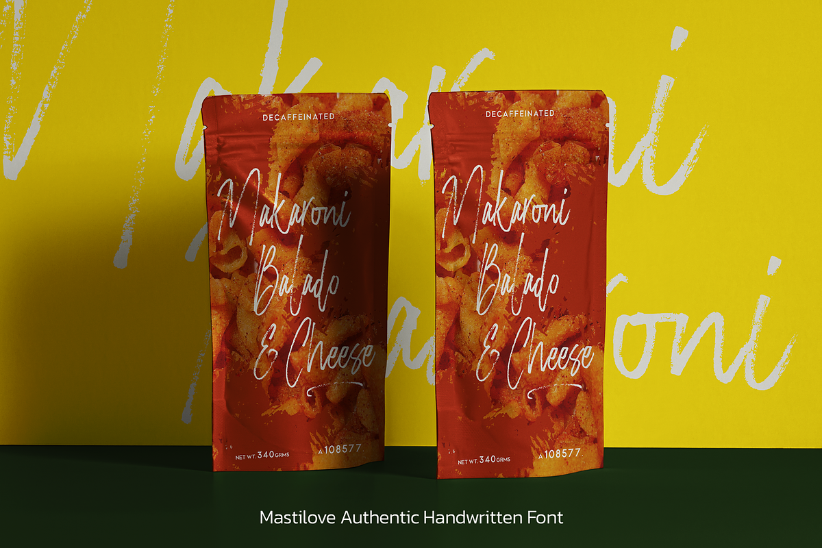 Mastilove Brush Handwritten Font, a Script Font by Rocket Template (Photo 9 of 9)