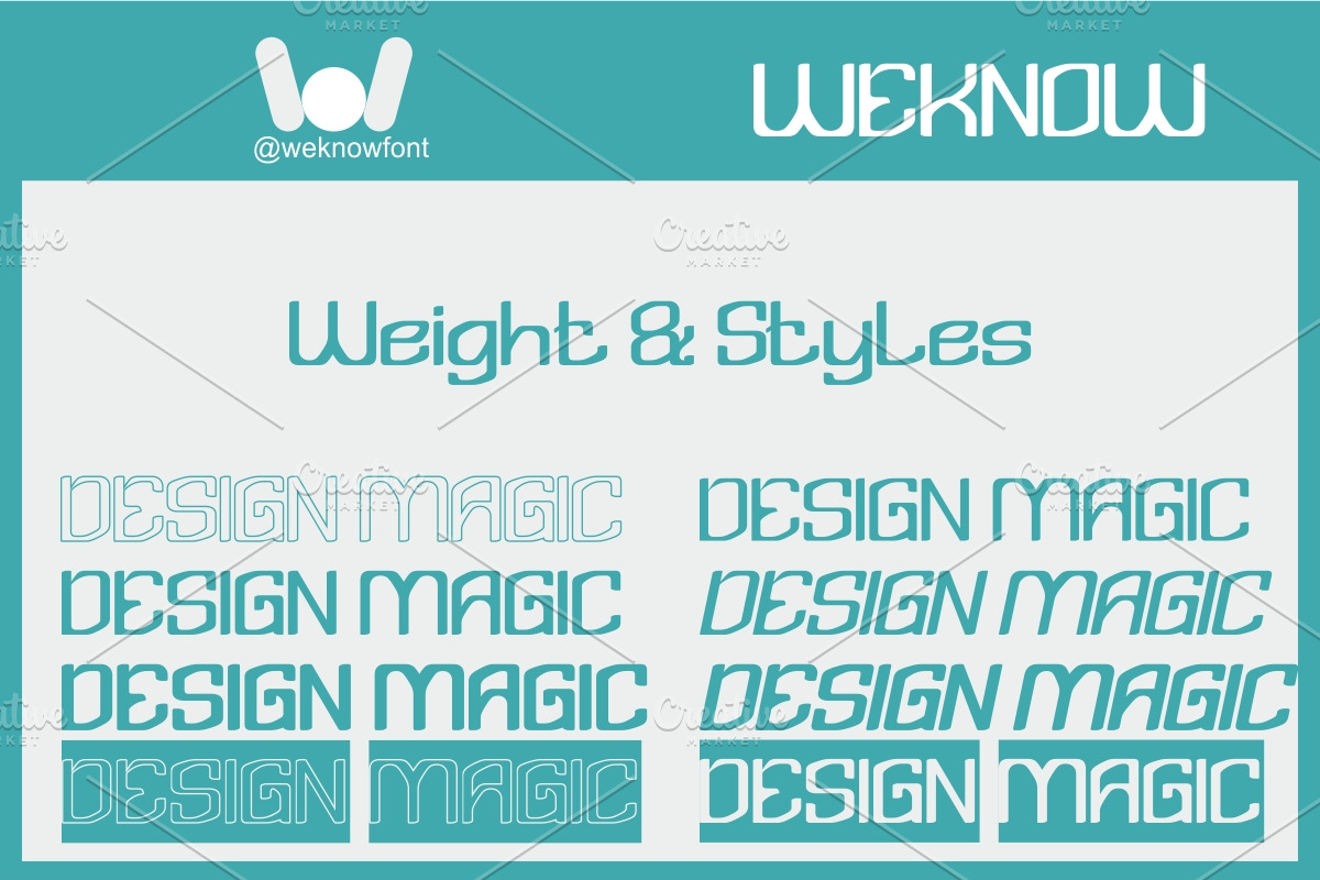 Design Magic font, a Sans Serif Font by weknow (Photo 7 of 8)