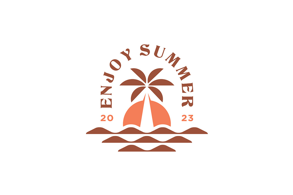 Summer Vibes logo, poster and banner, a Poster Template by boriman05