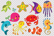Sea creatures Toddler coloring book, a Brochure Template by Lidiebug (Thumbnail 4 of 4)