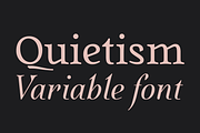 Quietism Variable font, a Serif Font by Michael Rafailyk (Thumbnail 1 of 9)