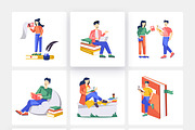 Book and Inkwell Illustration Set, a Person Illustration by Vectors Market (Thumbnail 6 of 7)
