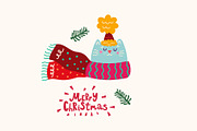 Christmas Cats, a Seasonal Illustration by MoleskoStudio (Thumbnail 12 of 26)