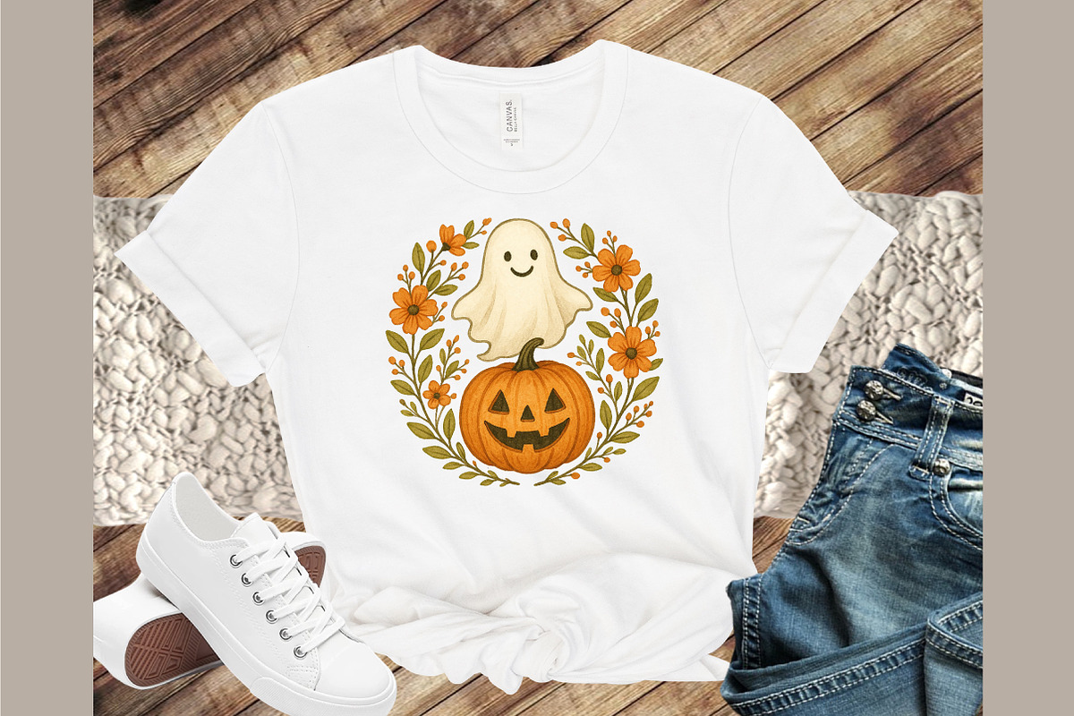 Ghost Pumpkin Fall Autumn Halloween, an Illustration by Sublimation Artist (Photo 2 of 9)