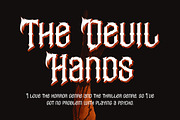 Devil Spirit, a Font by HATFSTUDIO (Thumbnail 6 of 8)